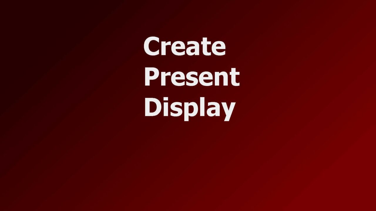 Create, Present, Display – КПД контента или три стороны успехов и неудач